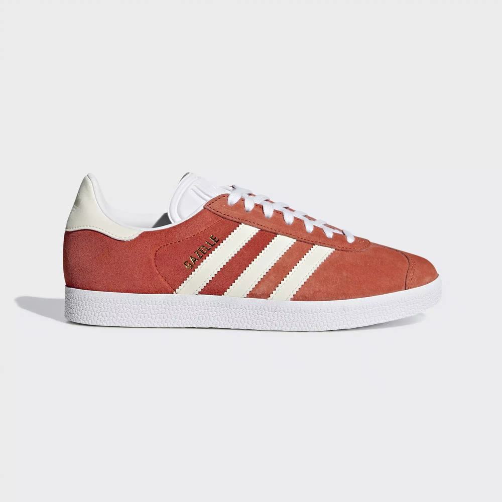 Adidas Gazelle Tenis Naranjas Para Mujer (MX-92991)